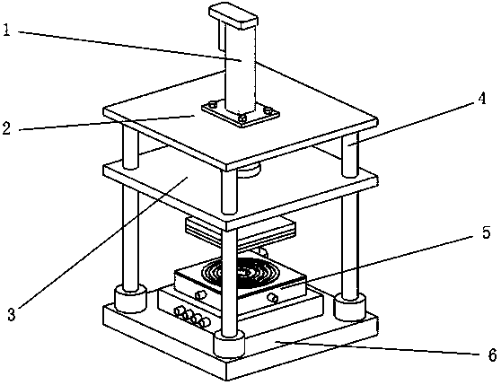 Device and method for vibration assisting of hot embossing