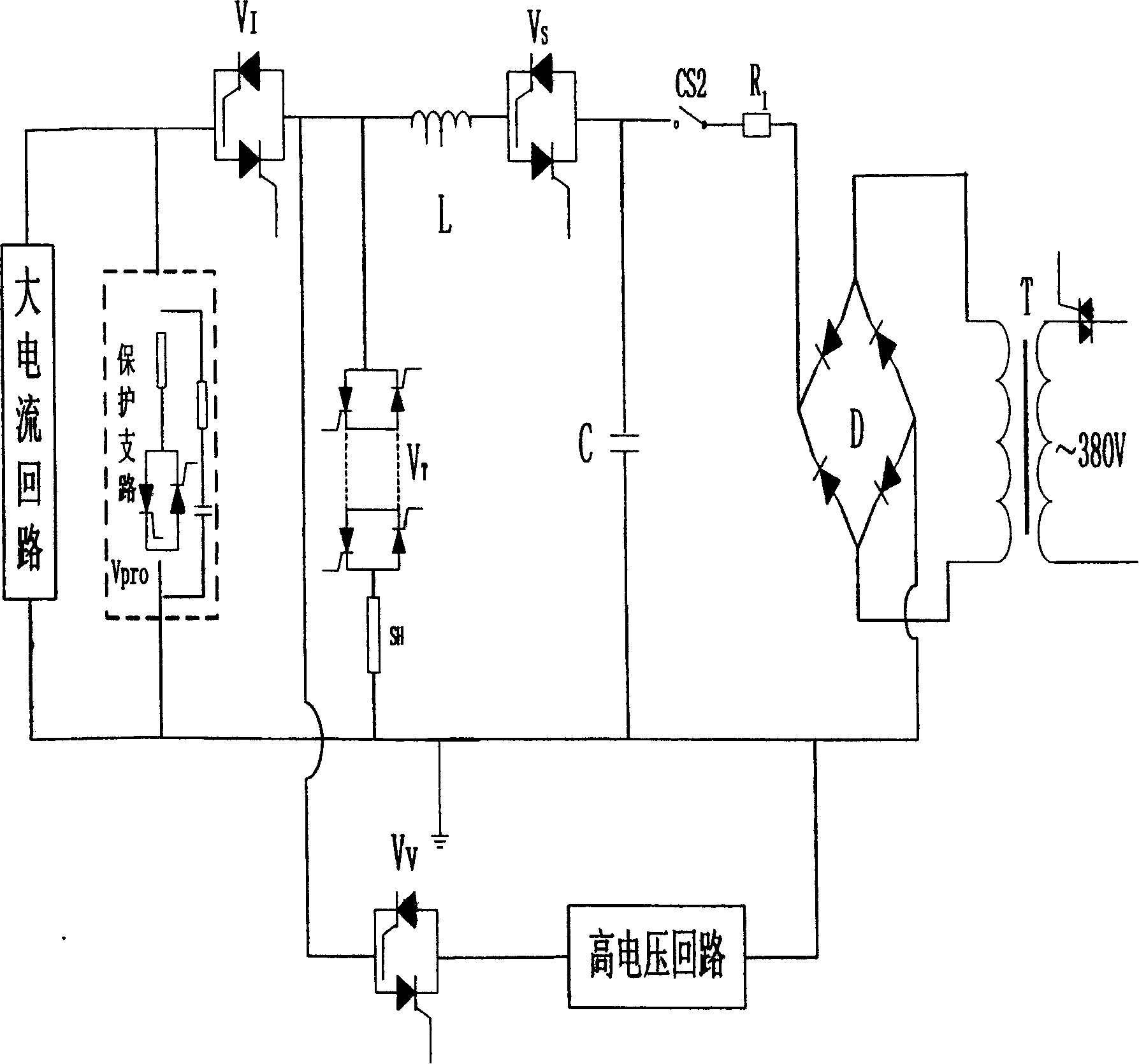 Overcurrent tester of TCR