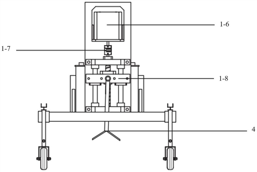 Light and simplified planting device for bare-rooted seedlings and working method