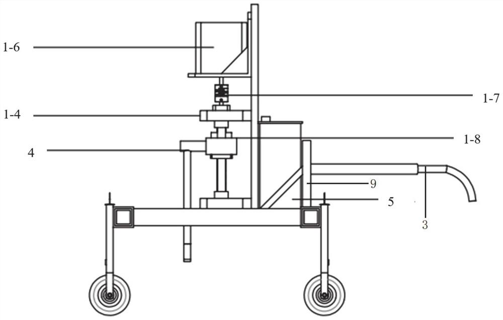 Light and simplified planting device for bare-rooted seedlings and working method