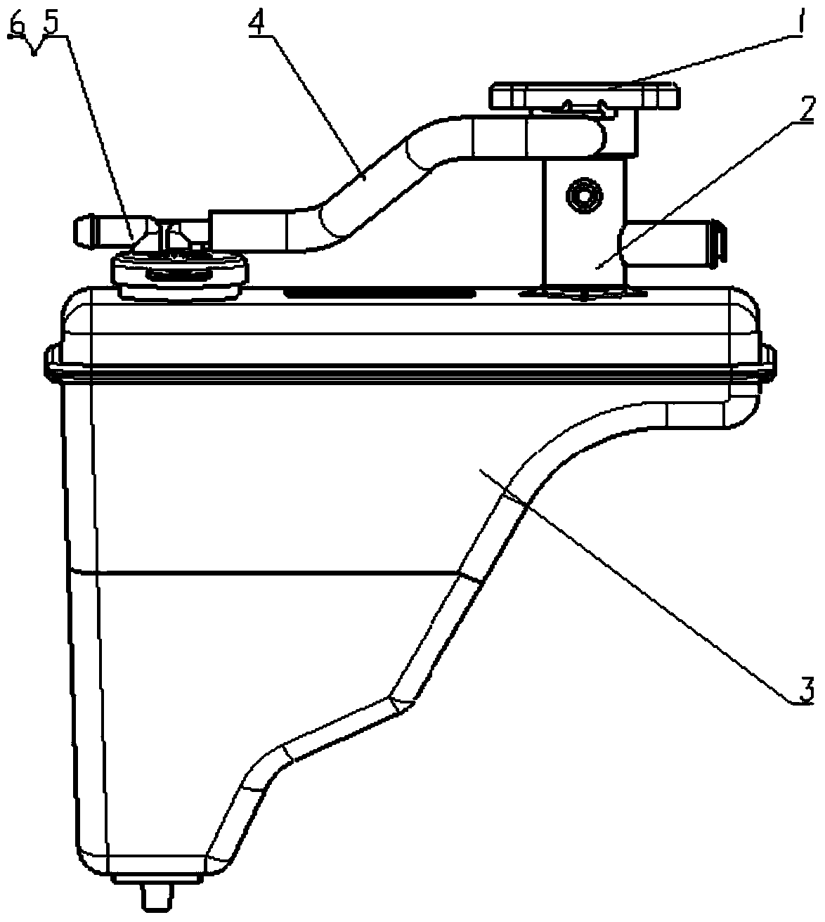 Automotive expansion tank assembly