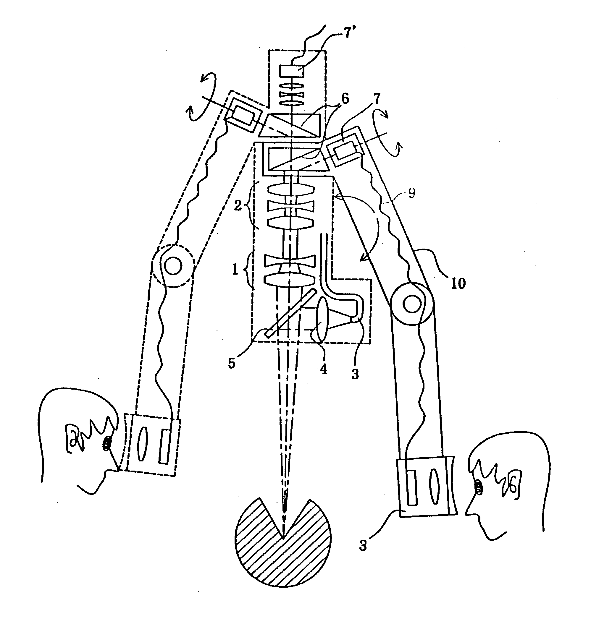 3-D image observation apparatus