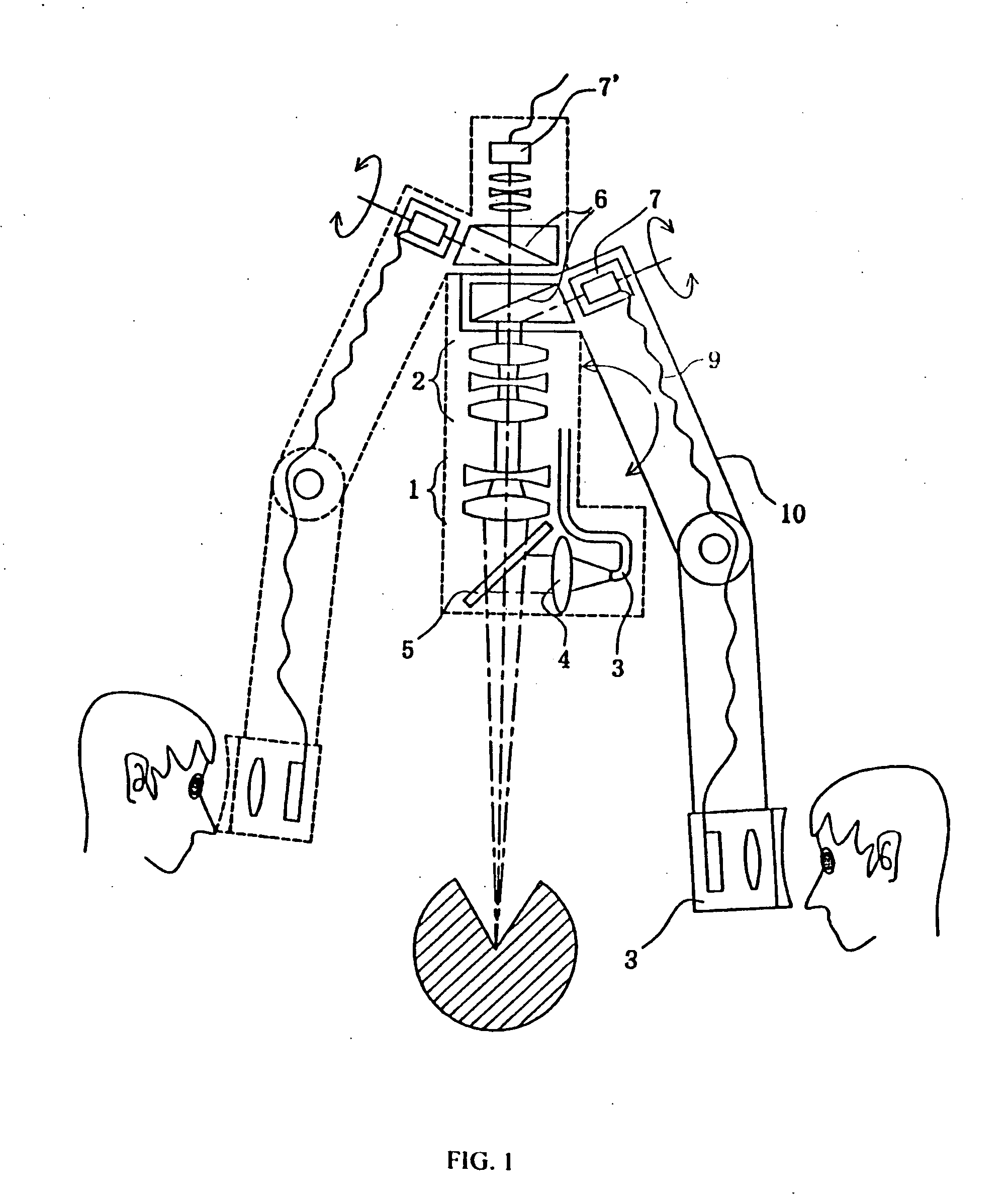 3-D image observation apparatus