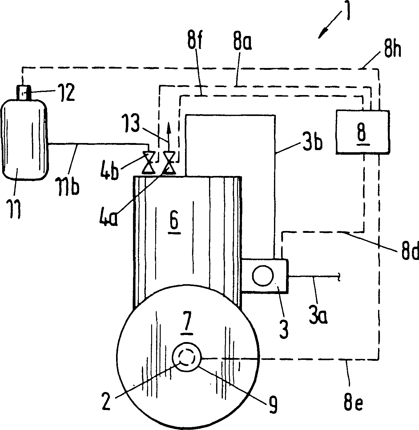 Two-stroke diesel engine starting, braking and reverse method, its device and application