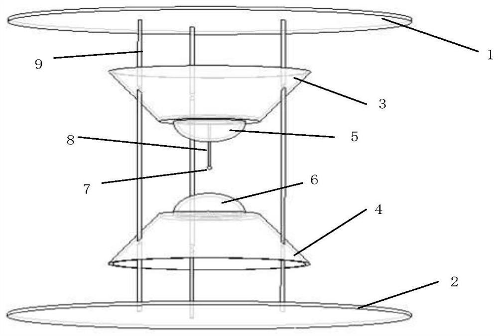 Meteorological air temperature measuring device