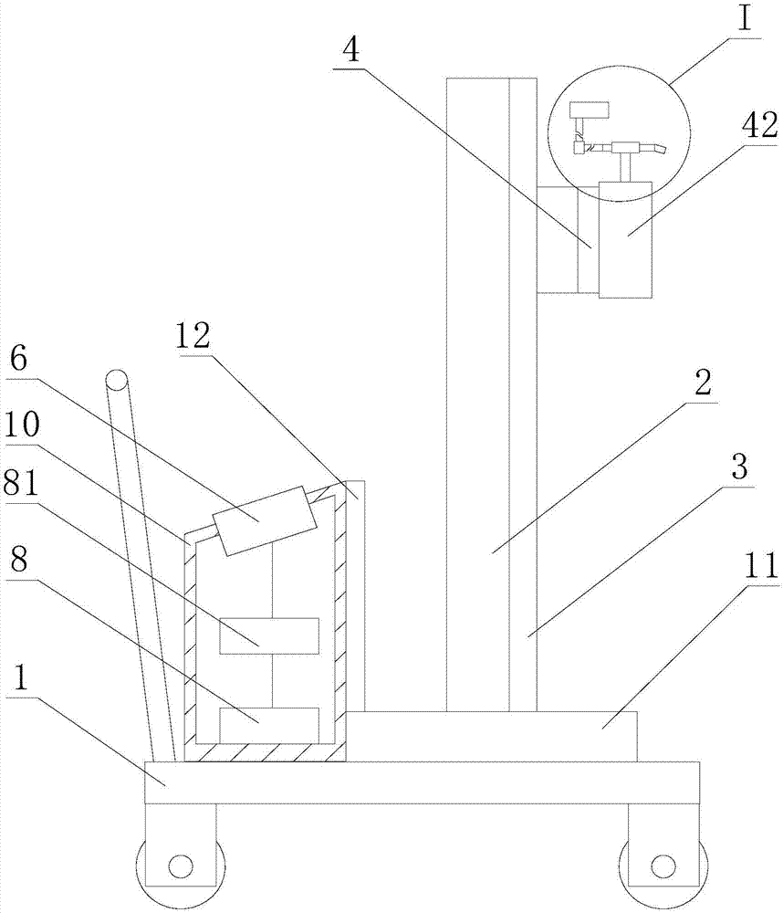 Transformer radiator moving type automatic washing cooling device