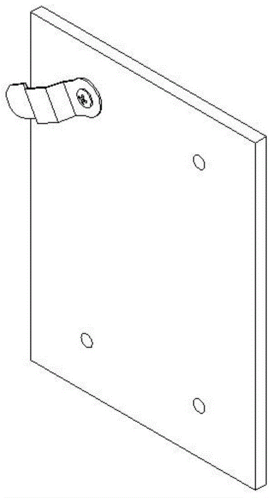 Fixing part connected with photo frame backboard and manufacturing method of fixing part