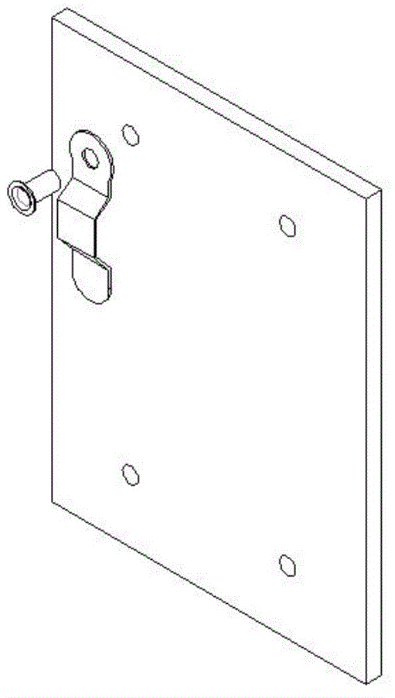 Fixing part connected with photo frame backboard and manufacturing method of fixing part