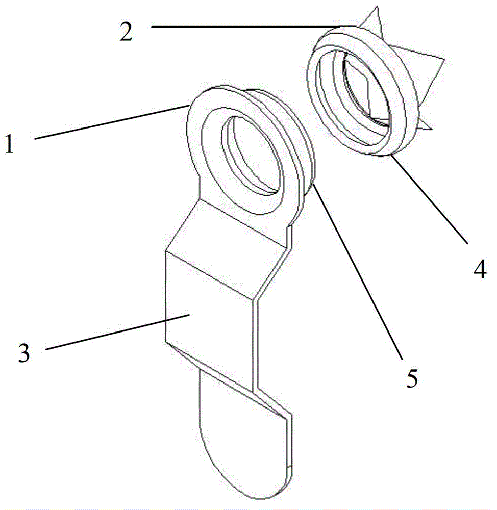 Fixing part connected with photo frame backboard and manufacturing method of fixing part