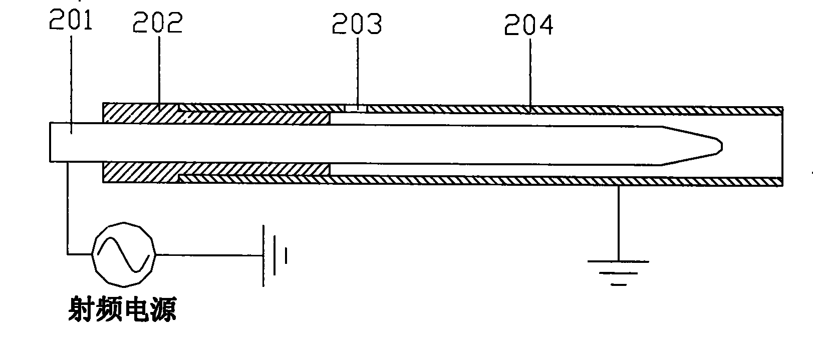 Atmospheric radio-frequency discharging high-speed cold plasma array generator