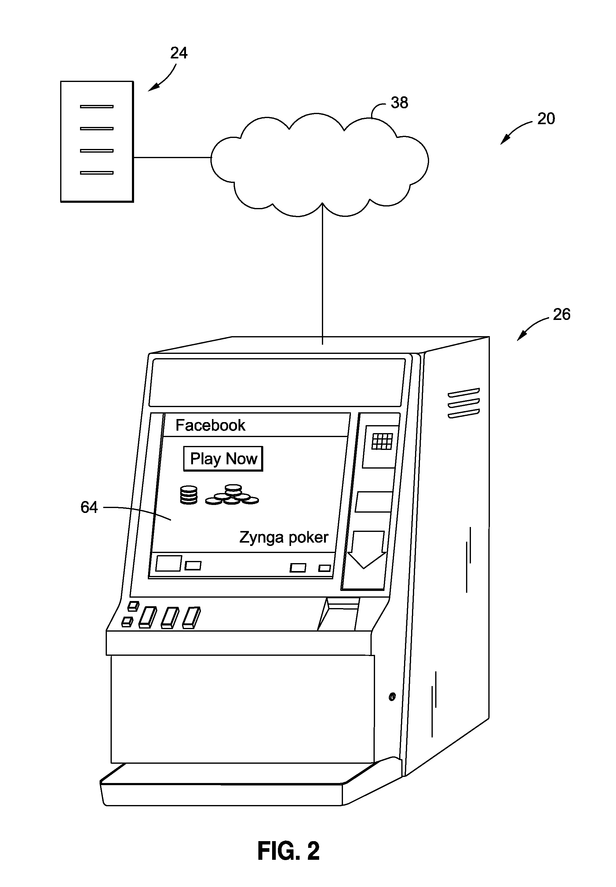 Method and system for linking casino games and on-line social network games