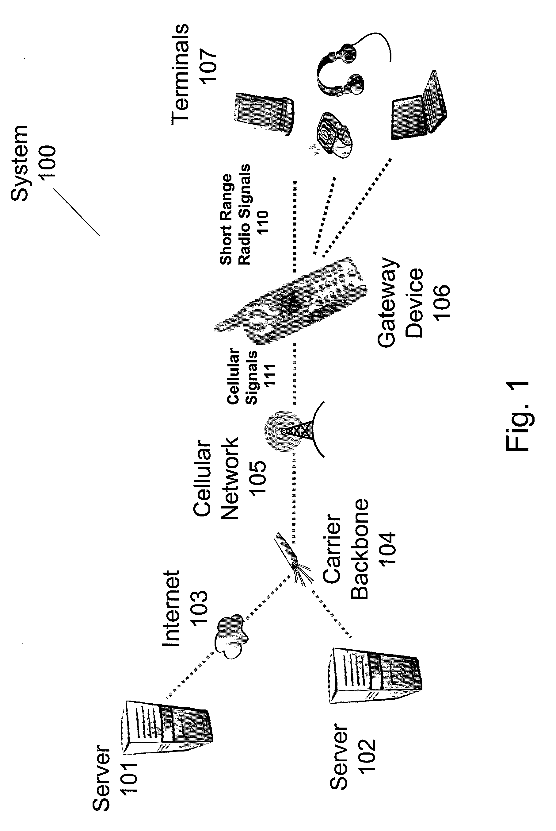 Wireless device having a single processor in a short-range radio network