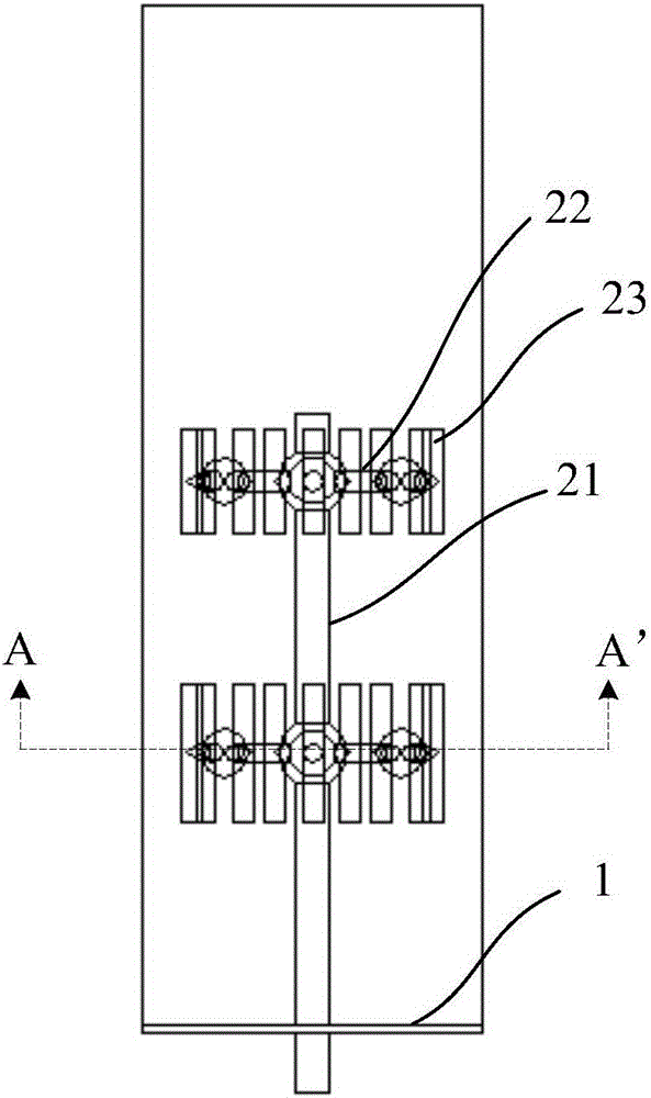 Fluid uniform distribution device with fractal structure