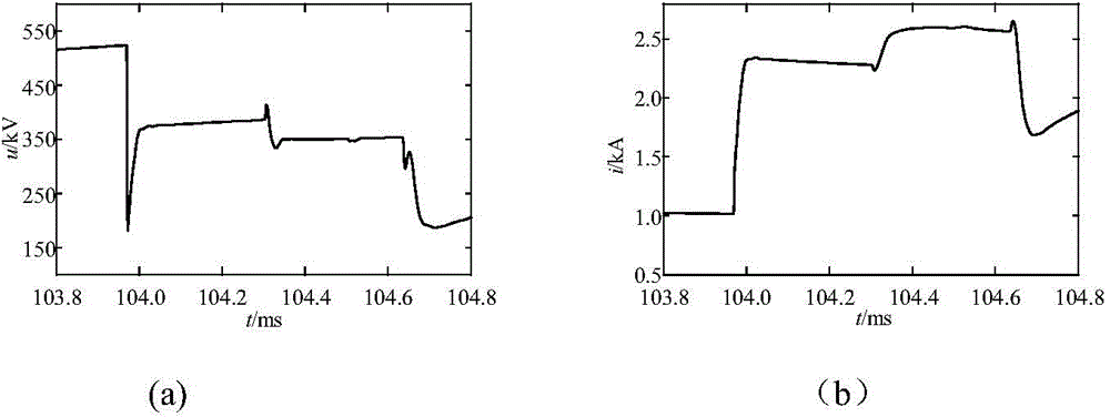 Comparison type directional protection method for travelling wave polarity by utilizing crossing sequence differential transformation