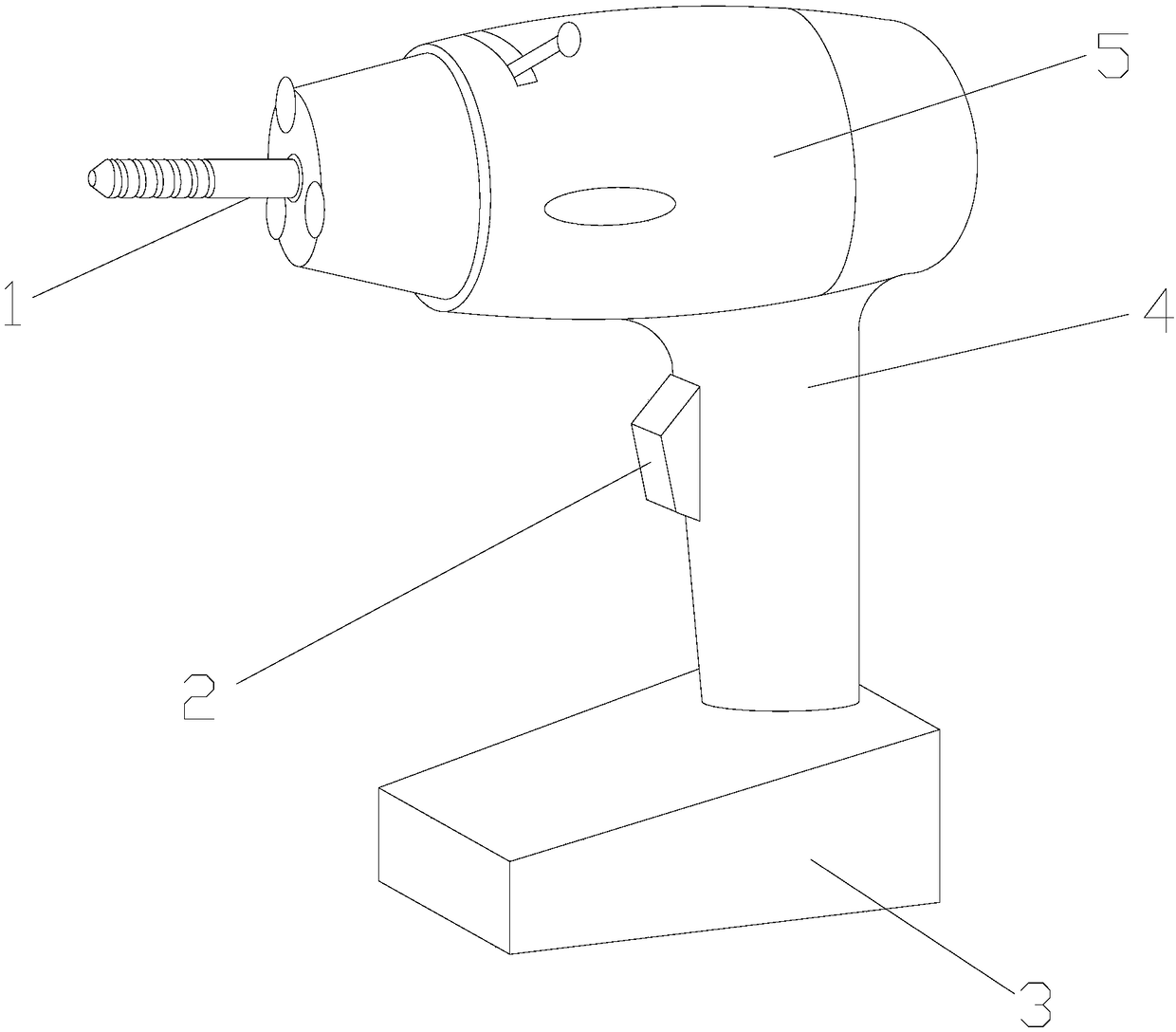 Anti-slip electric drill for building construction interior decoration