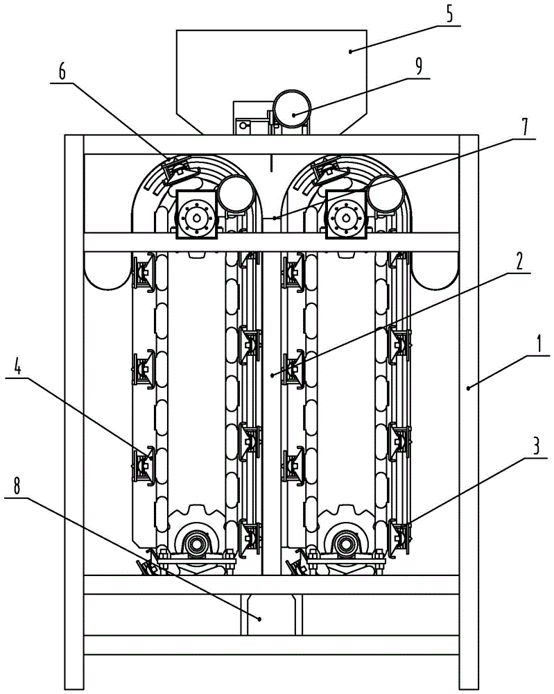 Method for removing iron from raw materials and movable magnetic system iron removal device