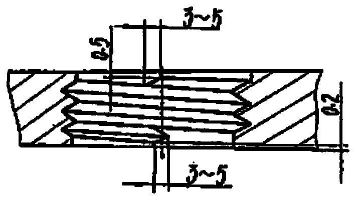 Branching device and branching method for processing high-precision multiple thread part