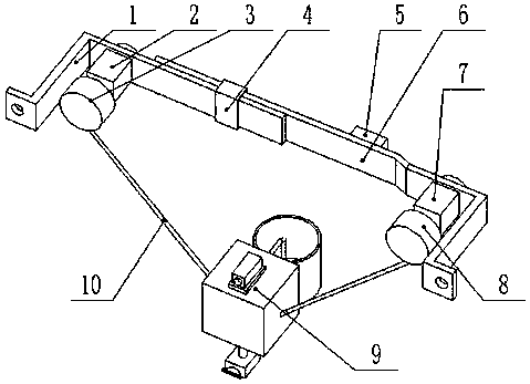 Decoration emulsion paint spray coating device based on polar coordinates