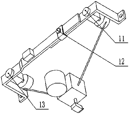 Decoration emulsion paint spray coating device based on polar coordinates