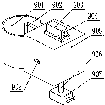 Decoration emulsion paint spray coating device based on polar coordinates