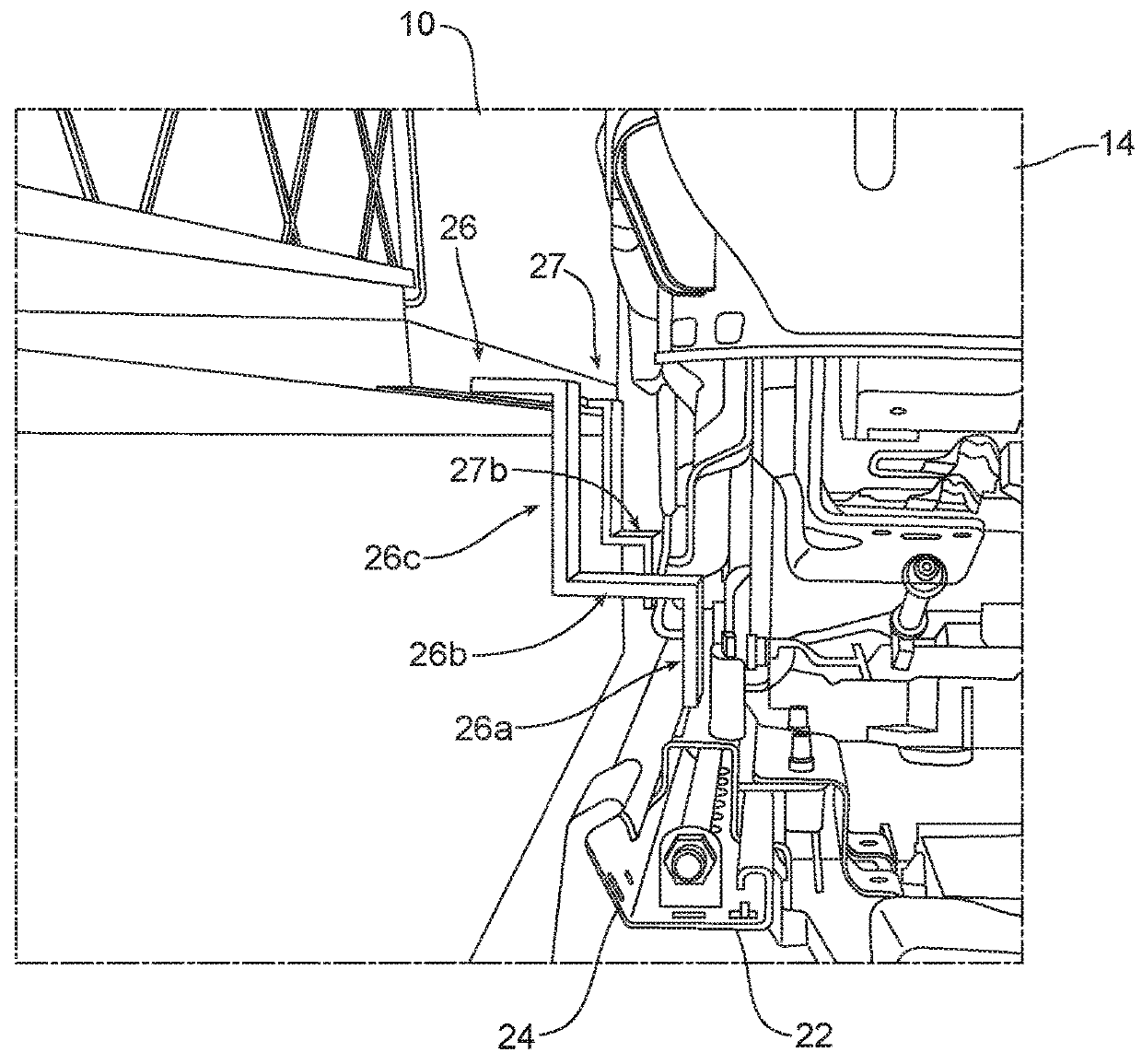 Vehicle console with coupled motion and enhanced storage capabilities