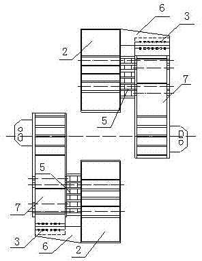 Testing and loading device for pure shear on shear type link beam