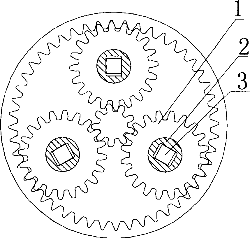 Floating load balancing mechanism for planet wheels and speed reducer thereof