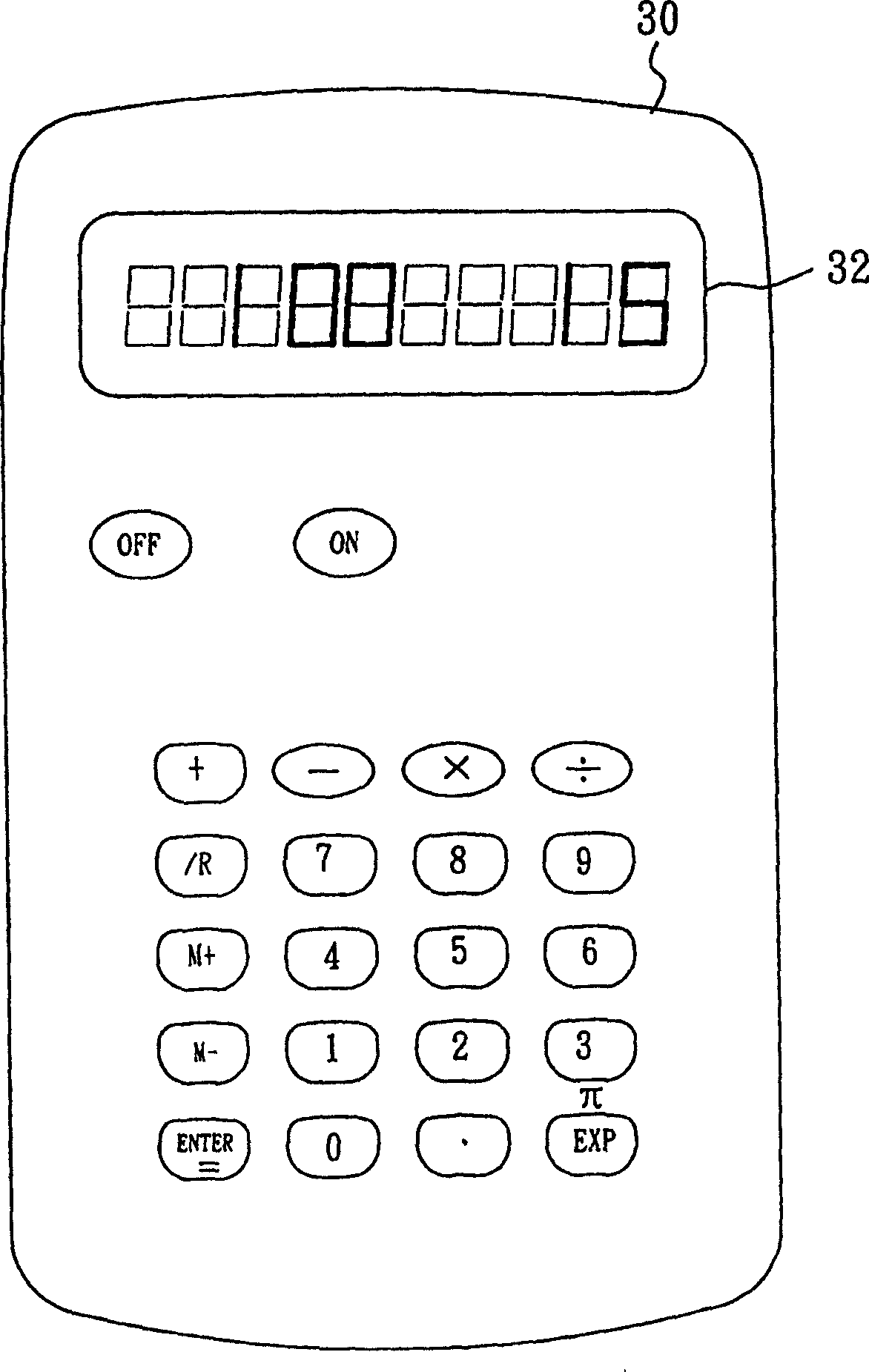 Method for split display of quotient and remainder