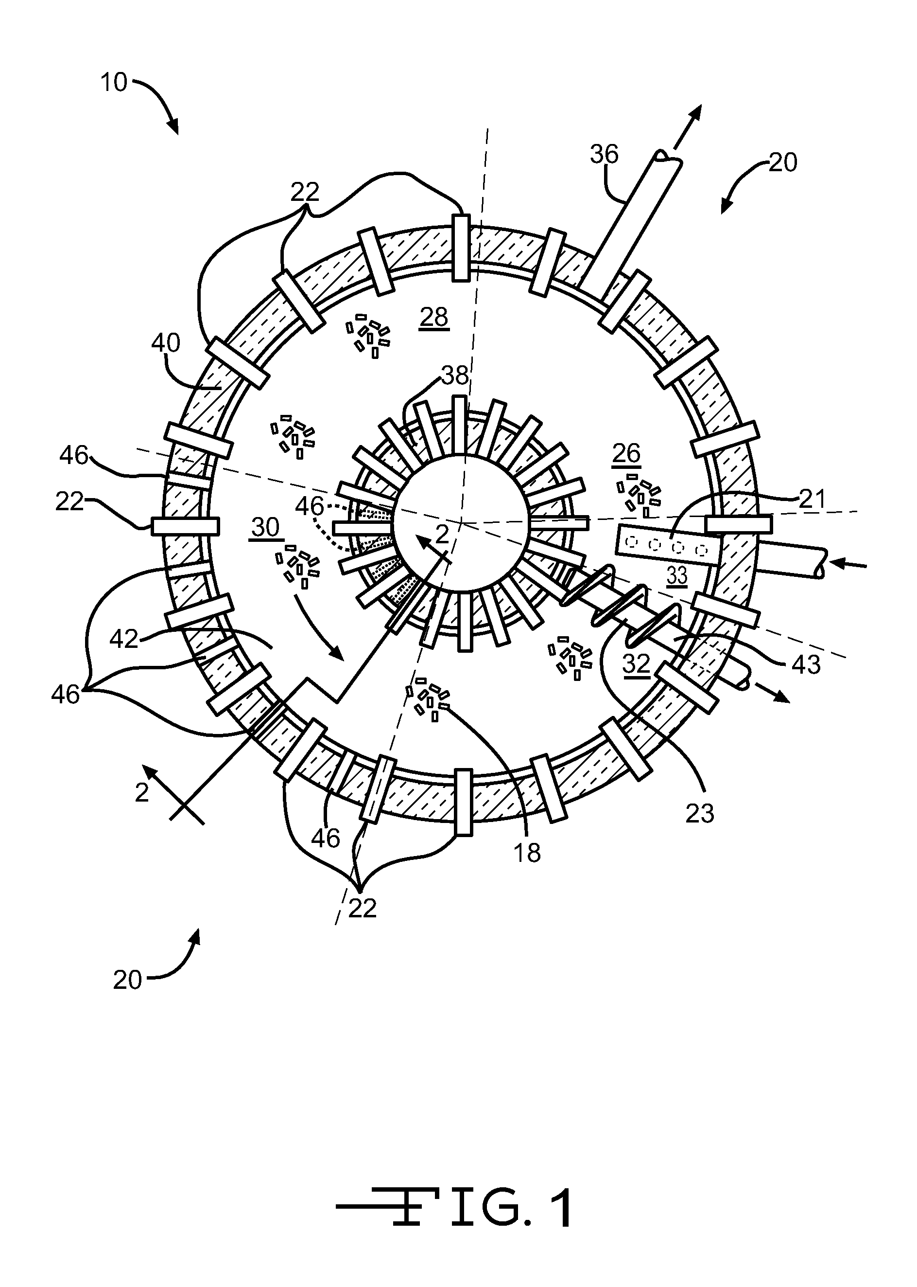 Rotary hearth furnace for treating metal oxide materials