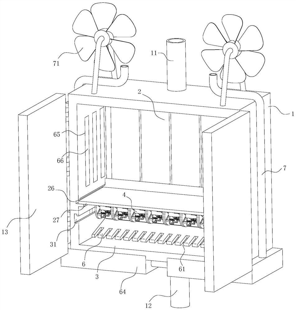 Weak current network power distribution cabinet