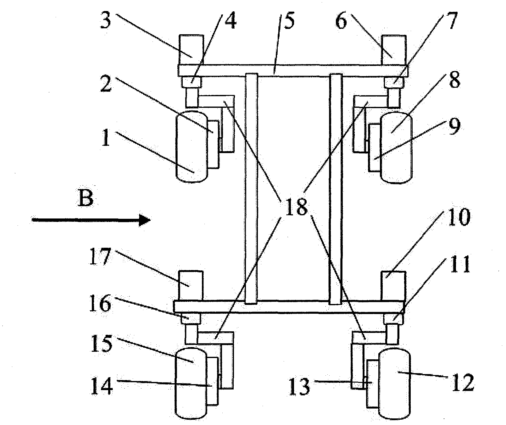 Full line control electric vehicle with variable kinetic characteristics