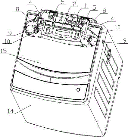 Automatic washing machine with precise detergent putting function