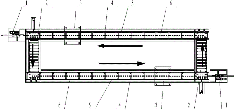 A mold horizontal moving cycle mechanism