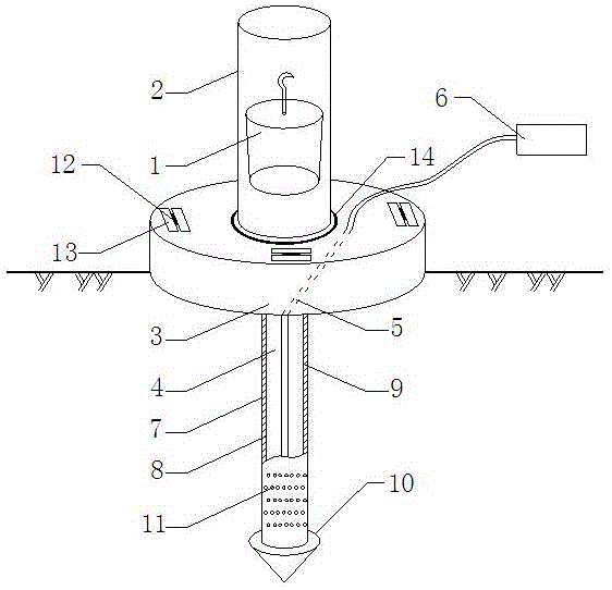 Water drainage and dynamic compaction all-in-one device and use method thereof