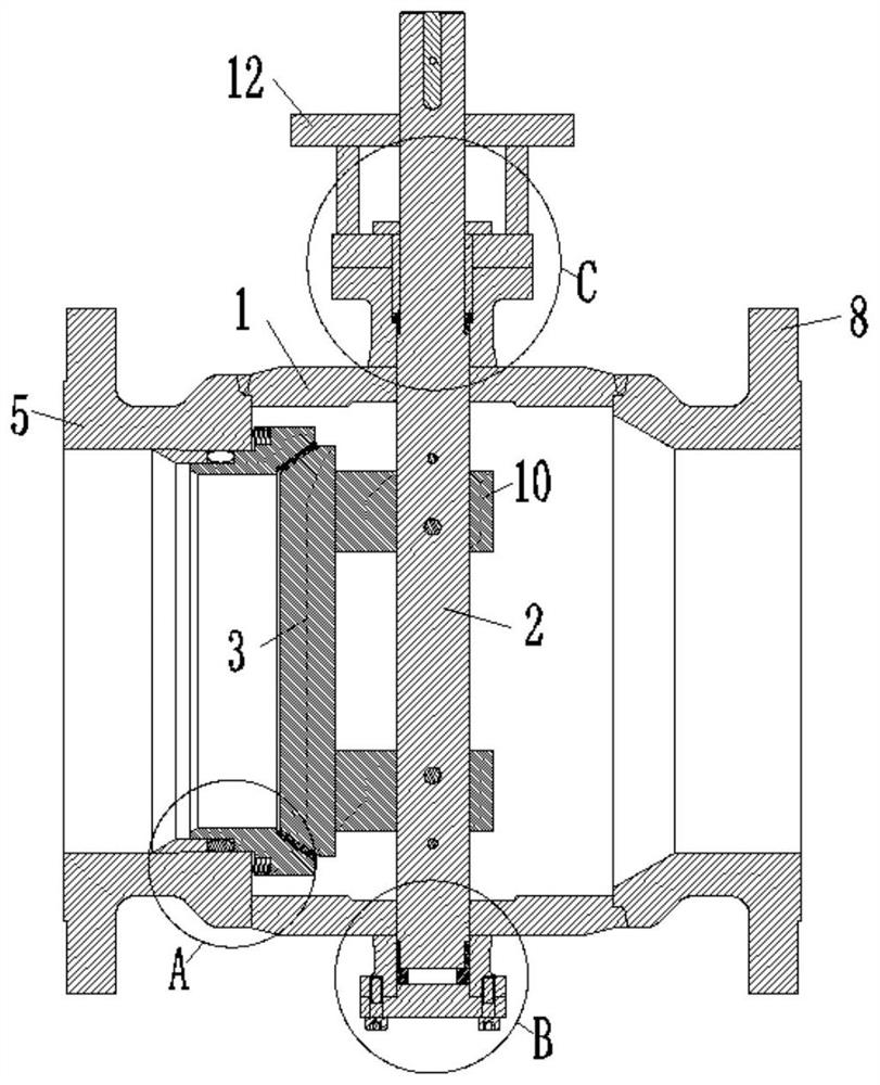 Butterfly spherical valve