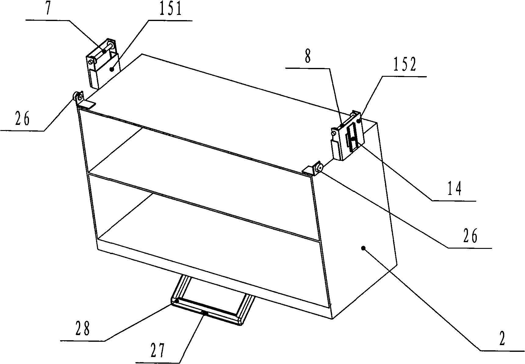 Electric up-down kitchen cabinet