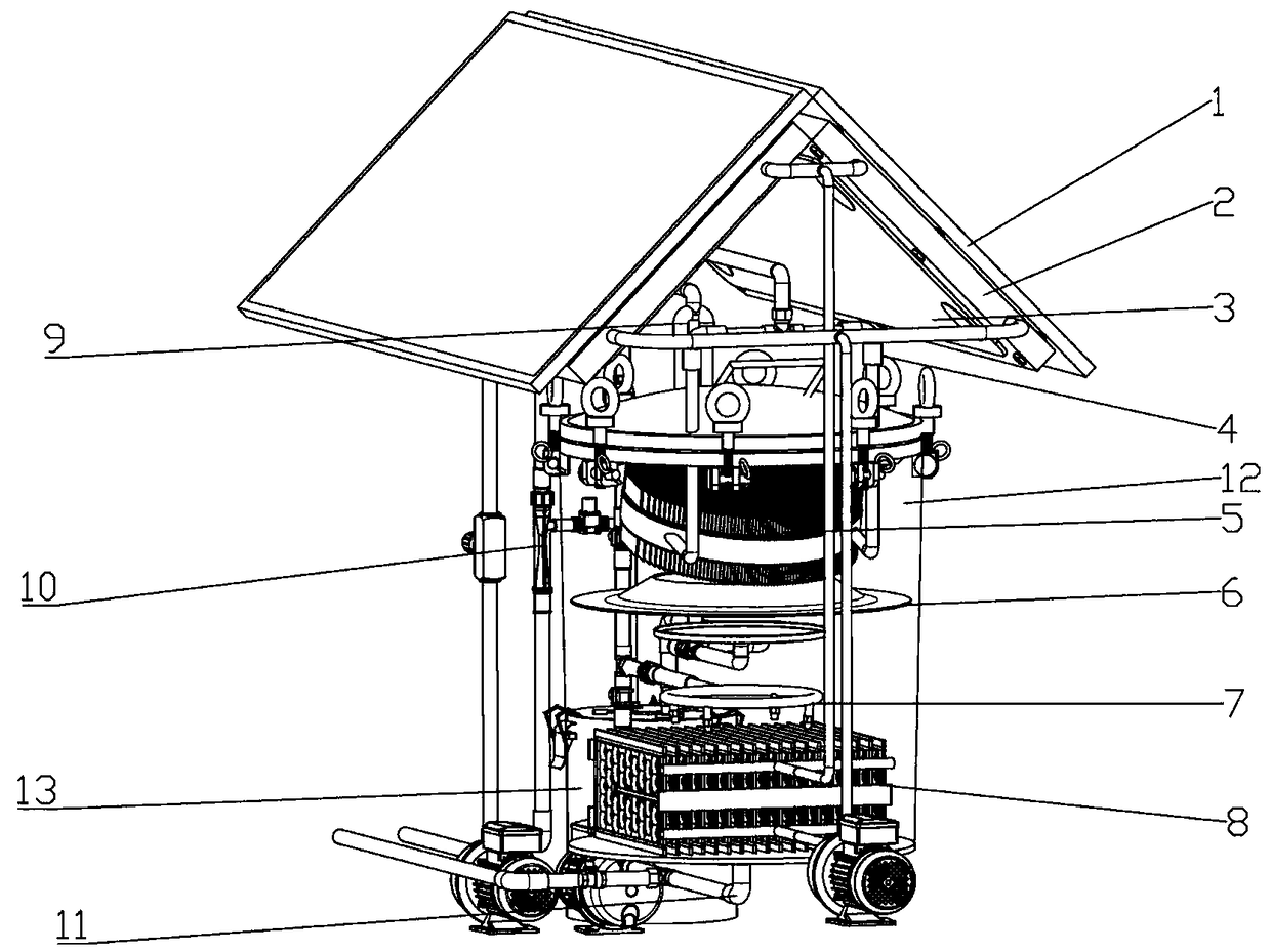 Tube-plate heat exchanging apparatus and seawater desalting system thereof