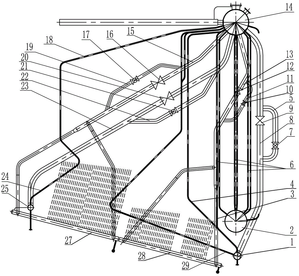 Water heating boiler