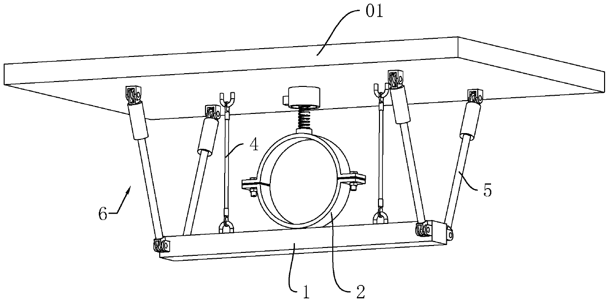 Intelligent damping pipe support hanger