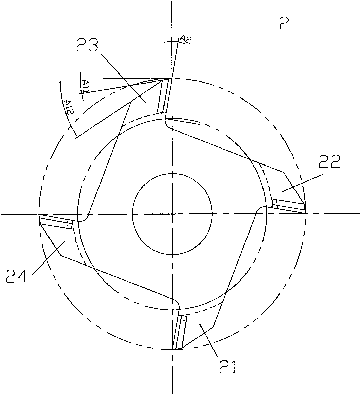 PCD (polycrystalline diamond) fishtail cutter