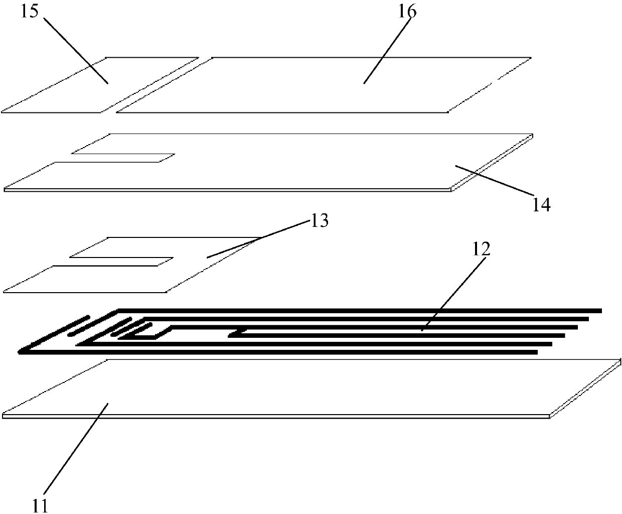 Electrode type blood sugar test strip