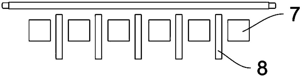 Core rod heat uniformizing technological method and device thereof