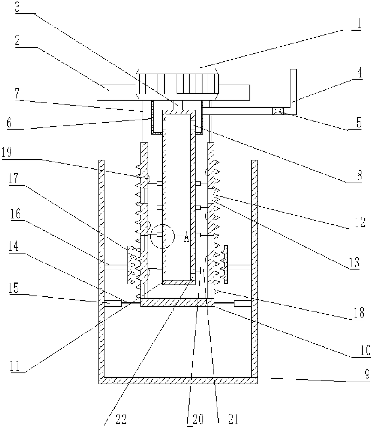 Agricultural pesticide stirring device