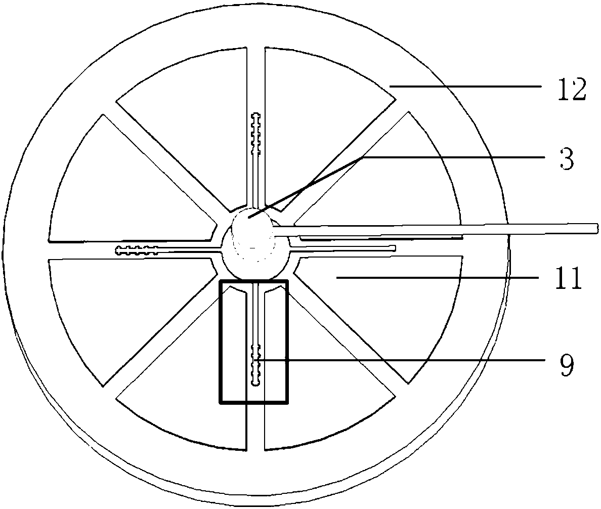 Circular large-dimension IGBT chip crimping packaging structure and manufacturing method