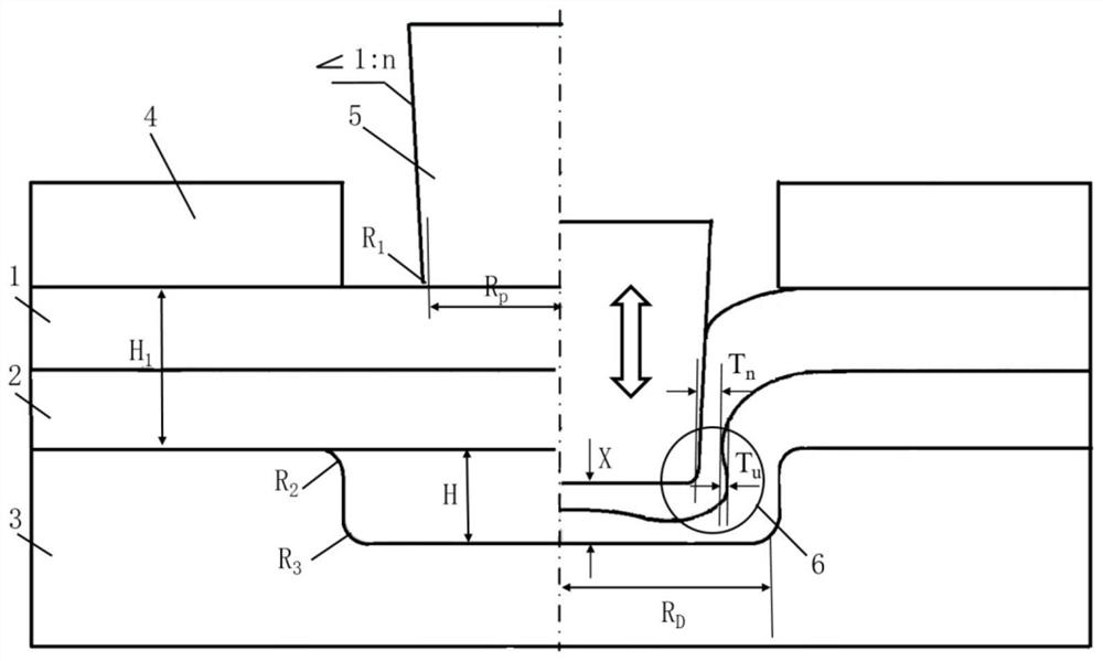 Method for enhancing rivet-free connection strength of steel-aluminum double-metal sheet through oxidation treatment