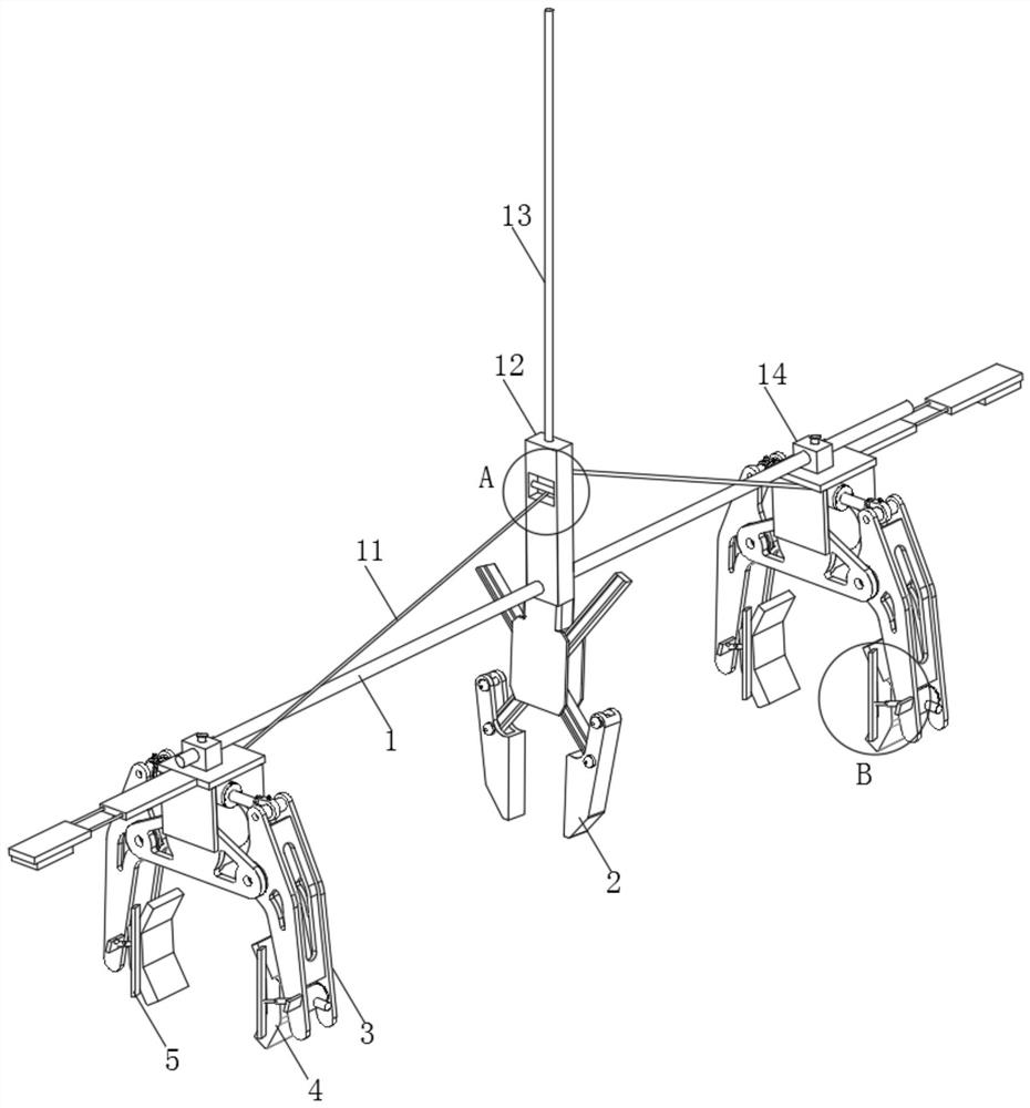 Steel beam prefabricated hoisting construction equipment and construction method