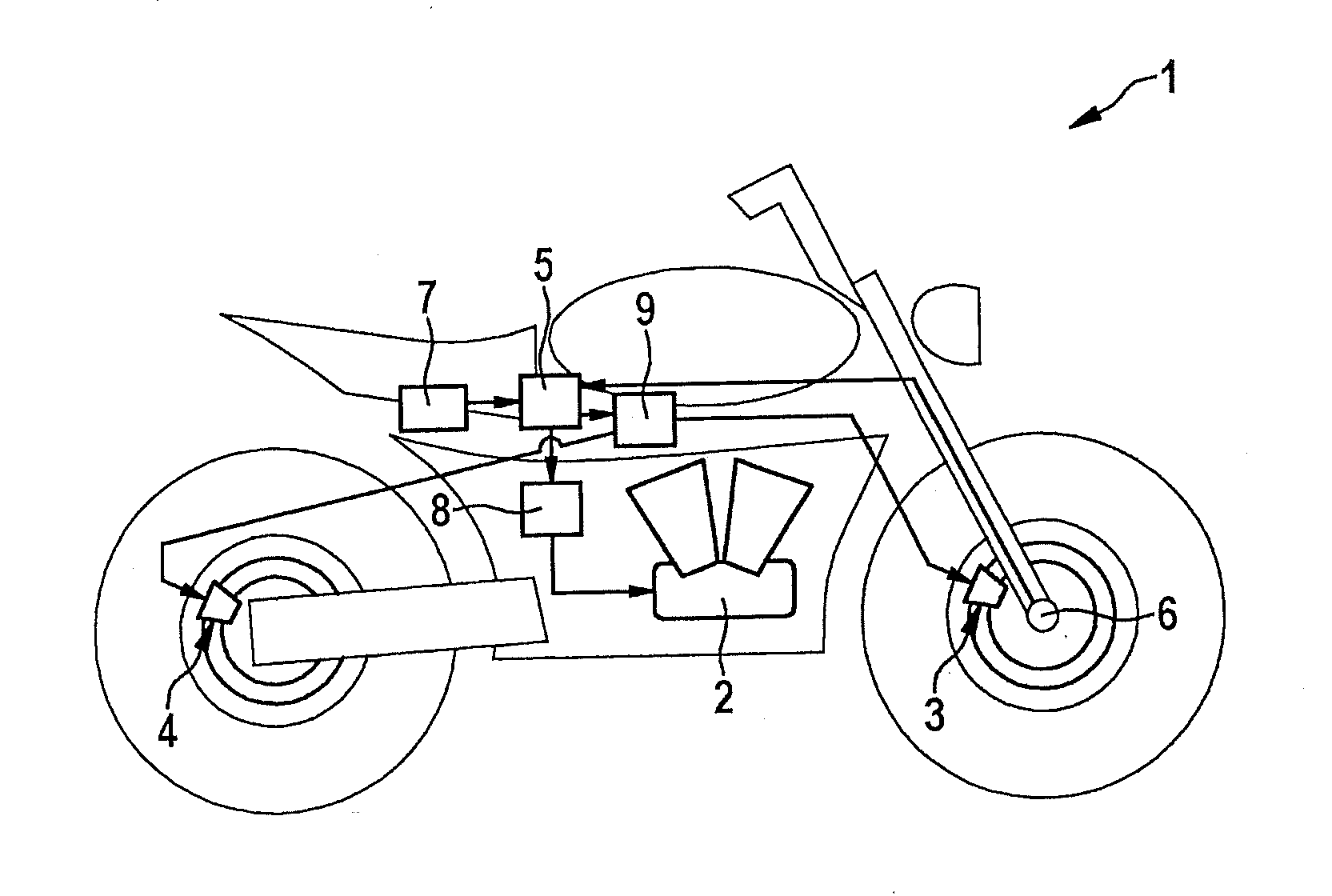 Method for stabilizing a two wheeled vehicle