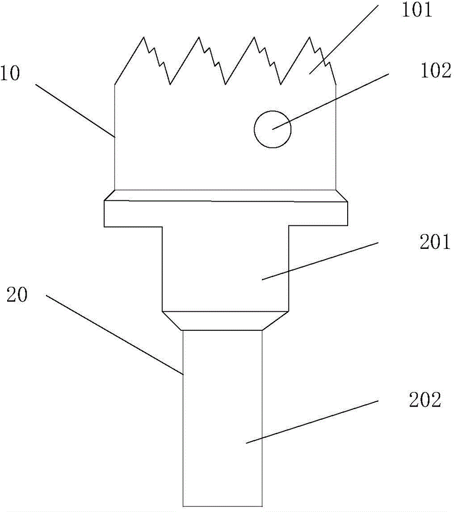 Hard alloy tapper