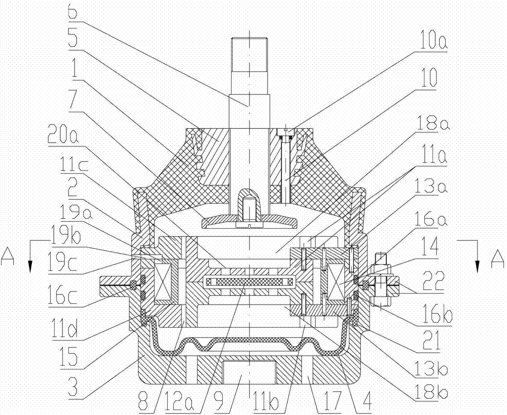 Magneto-rheological damper of automobile engine suspension system