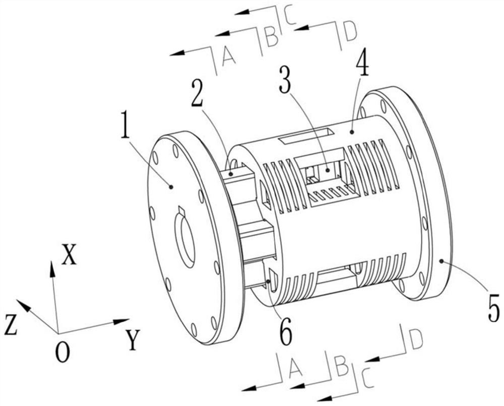 A six-component rod-type strain balance used for force testing of aircraft landing gear